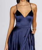 Blake Lace Back Satin Dress
