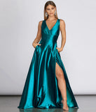 Janice Formal Open Back Satin Dress