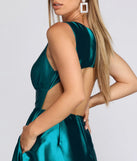 Janice Formal Open Back Satin Dress