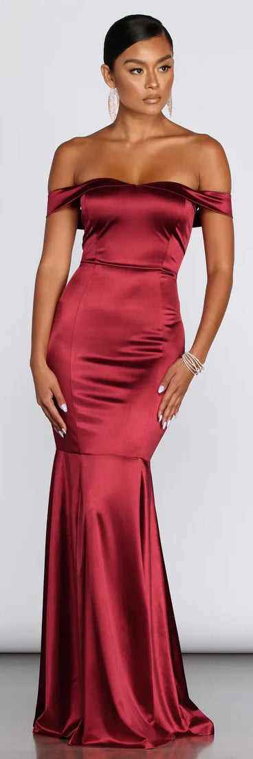 Jayden Satin Mermaid Formal Dress