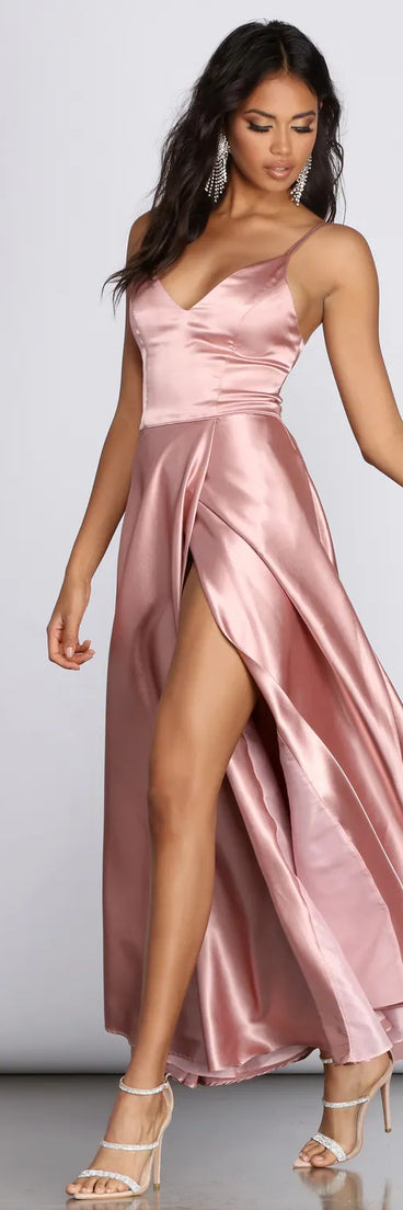 Ryder Satin A-Line Gown