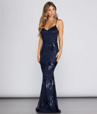 Elodie Sequin Formal Gown