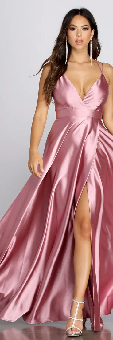 Trinity Satin Formal Gown