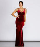 Rhoda Velvet Lace Up Evening Gown