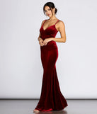 Rhoda Velvet Lace Up Evening Gown