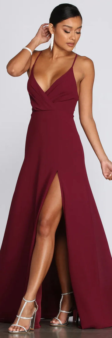 Brianna Chiffon A-Line Dress