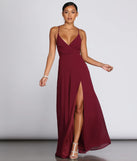 Brianna Chiffon A-Line Dress