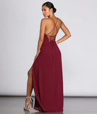 Brianna Chiffon A-Line Dress
