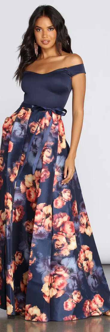 Tatianna Floral Gown