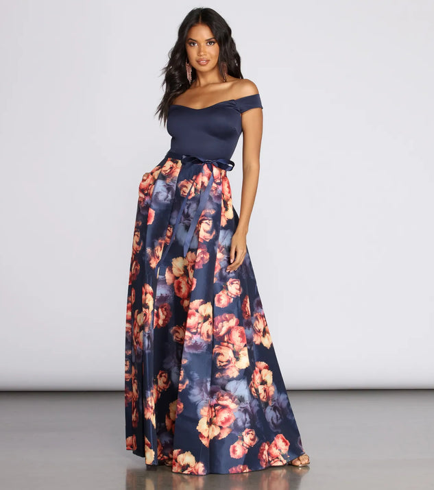 Tatianna Floral Gown