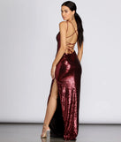 Ash High Slit Sequin Dress