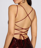 Ash High Slit Sequin Dress