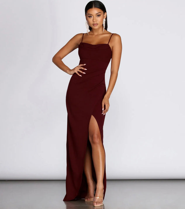Tamara Formal Sleeveless Wrap Dress