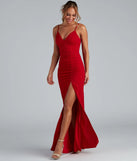 Evanna Formal Crepe Ruched Dress