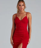 Evanna Formal Crepe Ruched Dress