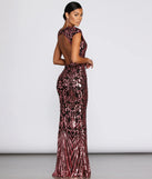 Elsie Formal Open Back Sequin Dress