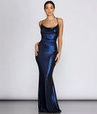Jenna Metallic Goddess Maxi Dress