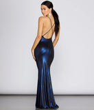 Jenna Metallic Goddess Maxi Dress