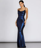 Jenna Metallic Goddess Maxi Dress