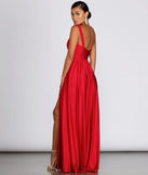 Ellen Deep V Slit Gown