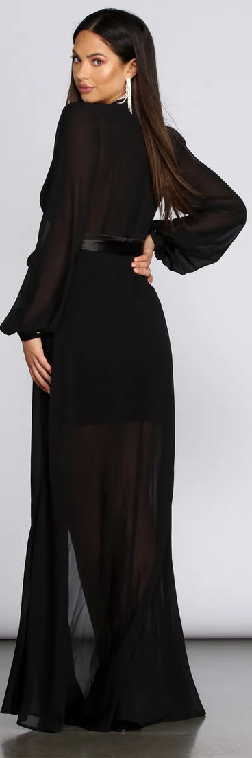 Greta Formal Tie Waist Dress