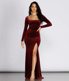 Coretta Velvet Evening Gown