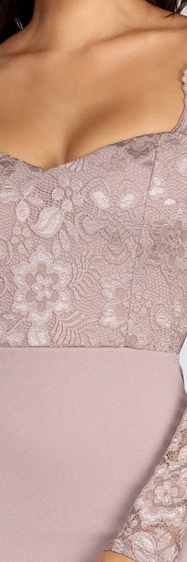 Lacey Mermaid Formal Dress