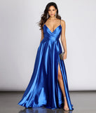 Maddie Formal Satin A-Line Dress