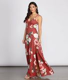 Danya Scuba Floral A-Line Dress