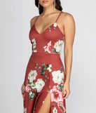 Danya Scuba Floral A-Line Dress