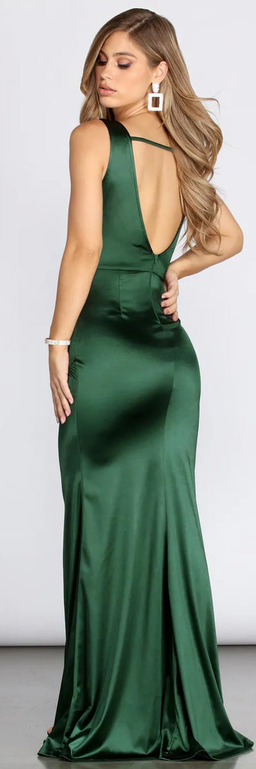 Adeline Formal Satin Dress