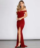 Enya Velvet Glitter Mermaid Dress