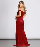 Enya Velvet Glitter Mermaid Dress