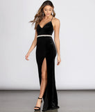 Cami Formal Velvet and Pearl Dress