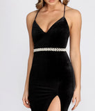 Cami Formal Velvet and Pearl Dress