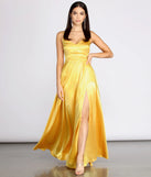 Bonnie Satin A Line Dress