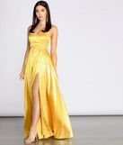 Bonnie Satin A Line Dress