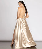 Kaia Satin A-Line Dress