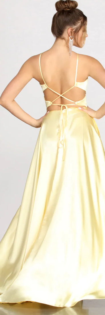 Shonda Charmeuse Satin A-Line Dress