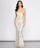 Clara Sequin Off Shoulder Dress