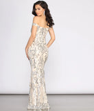 Clara Sequin Off Shoulder Dress