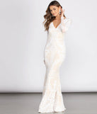 Misha Sequin Mermaid Dress