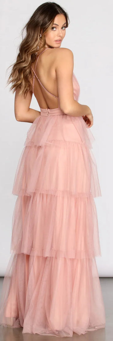 Perrie Formal Layered Tulle Dress