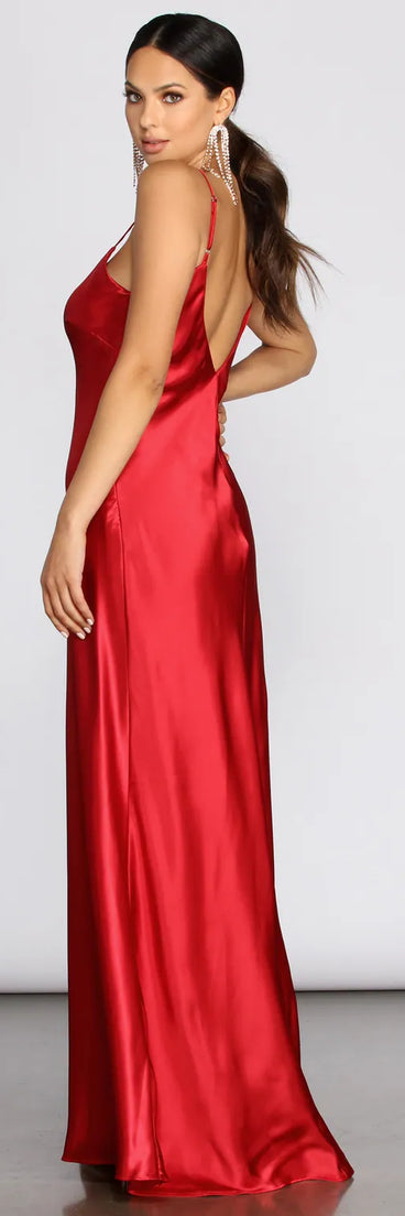 Yadira Formal Satin Dress