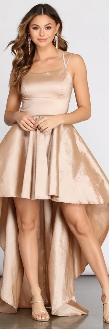 Lana Taffeta High Low Dress