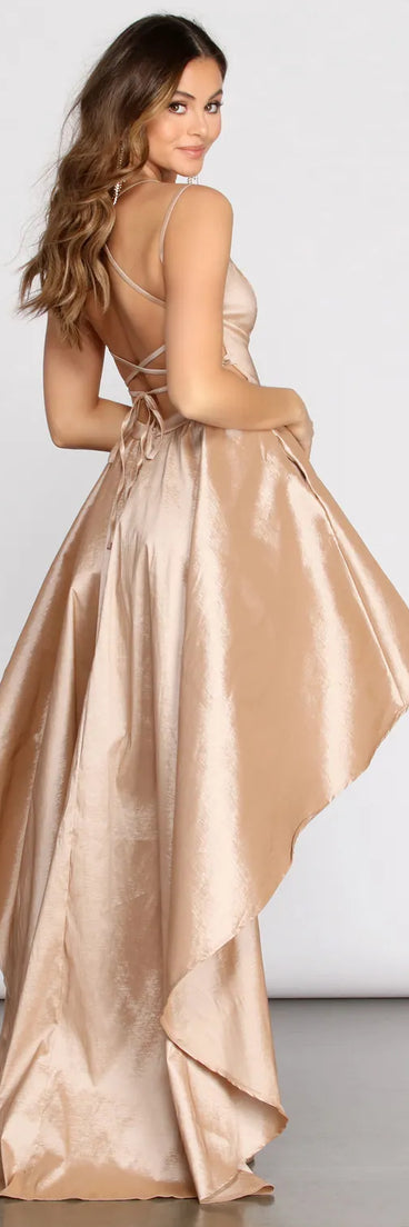 Lana Taffeta High Low Dress | Windsor Lana Taffeta High Low Dress | Windsor