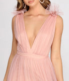 Tatyana Tulle Ruffle A-Line Dress