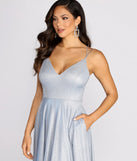 Elana Glitter A-Line Dress