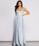 Elana Glitter A-Line Dress
