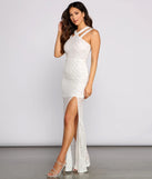 Tara Formal Sequin High Slit Dress